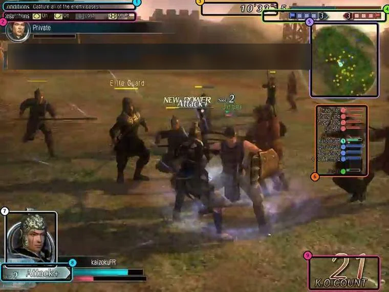 The screen and the menus