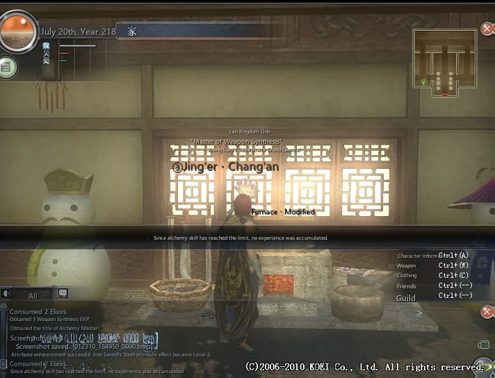 Weapon Alchemy Tips