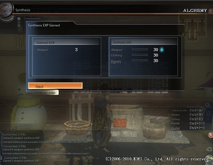 Weapon Alchemy Tips