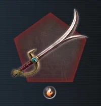 Fiery Horned Blade